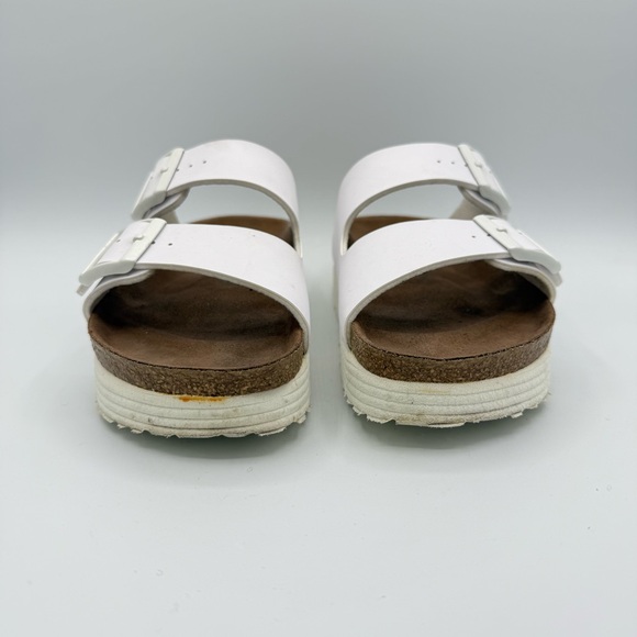 Birkenstock Papillio Platform Arizona Sandals Size 38 White - Picture 5 of 16